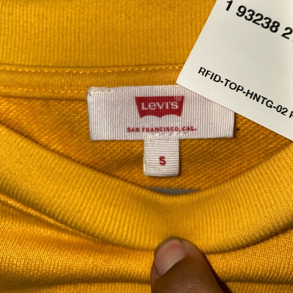 Levi Button Your Fly Bright Yellow Pullover - Picture 5 of 8